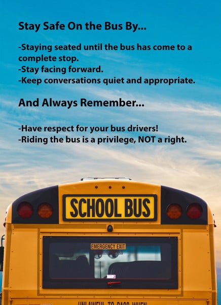 Bus Safety Posters - Photo Number 5