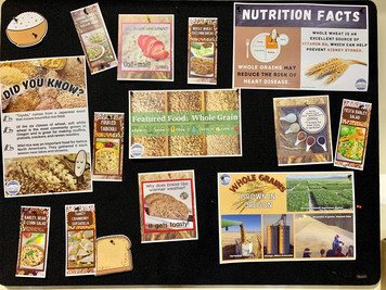 whole grain information board
