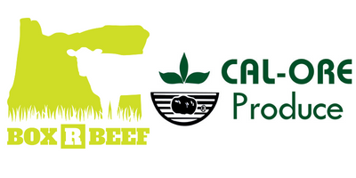 BOX R Beef & Cal-Ore Potatoes logos